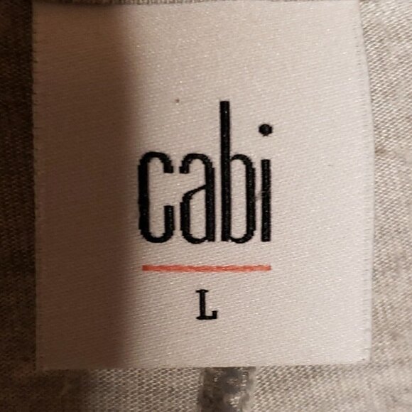 Cabi Womens Grey Open Front Draped Dolman Sleeve Top Large - Picture 5 of 7